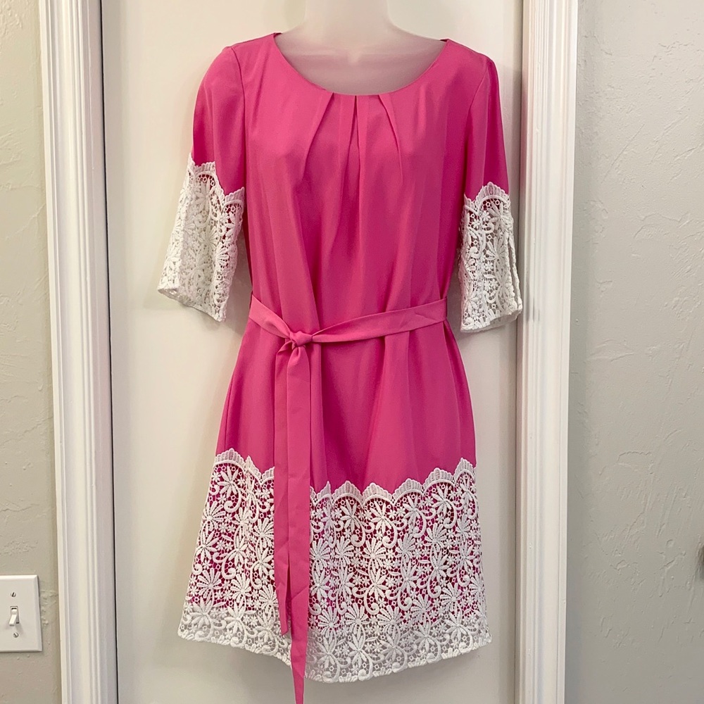 Gianni Bini Pink & Lace dress